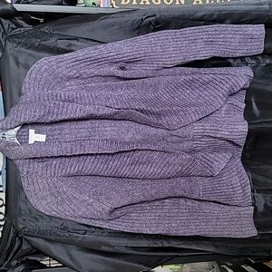 Purple Knit Cardigan